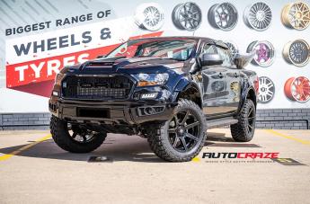 FORD RANGER AVALANCHE MATTE BLACK MILLED FONT